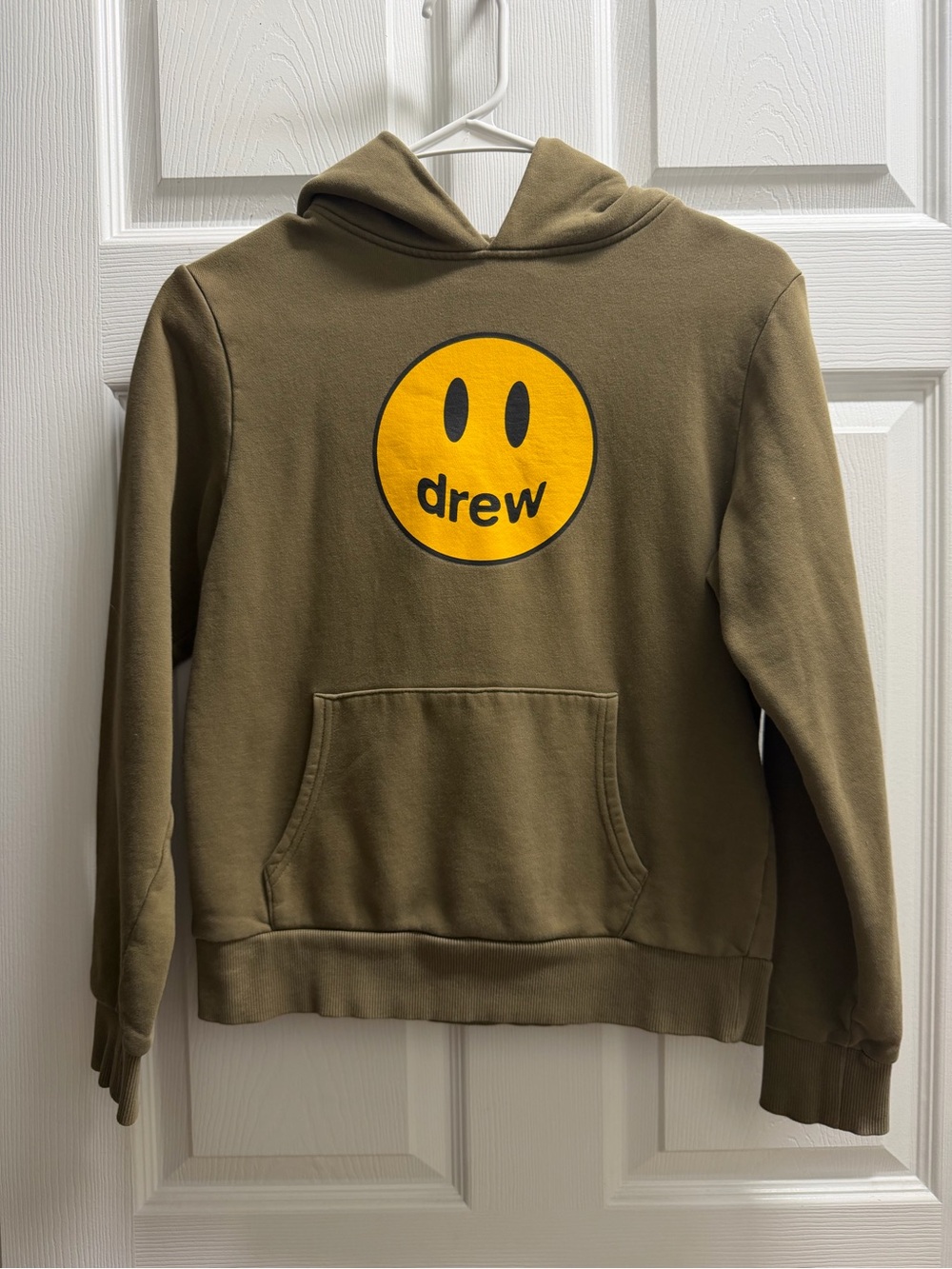 Drew House Mini Drew Mascot Kids Hoodie, size 10, midnight olive